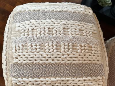 Pouf Poufs Seat Cushions 2 pieces new