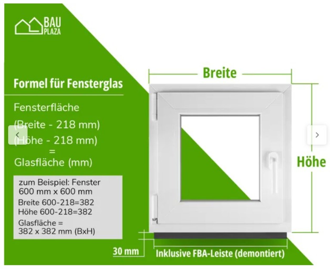 PVC-Fenster 80 x 80, innen weiß, außen anthrazit, Neu in OVP, Fehlkauf