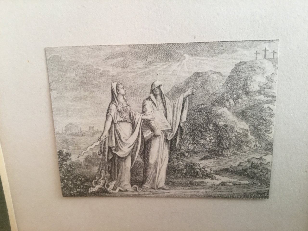 Radierung, 1777, Daniel N. Chodowiecki, Die Offenbarung u. die Vernunft