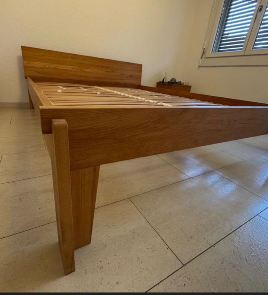 RARITY Grüne Erde STEFANO 180x200 | Solid wood | metal-free | incl. original slatted frame