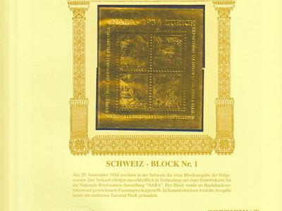 Raritäten in Gold, Göde Bayerisches Münzkontor, 2 Alben, 70 Goldbriefmarken, zertifiziert, limitiert