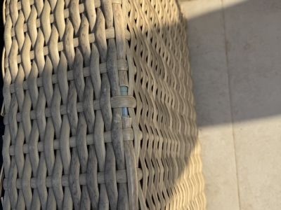 Rattan Sofa und Sessel