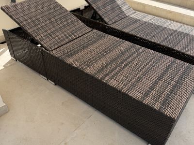 Rattan loungers