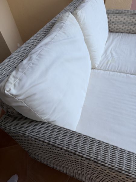 Rattansofa Outdoor top Couch 2 sitzer