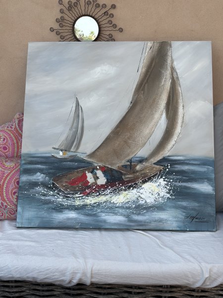 Relief Bild auf Keilrahmen 100x100