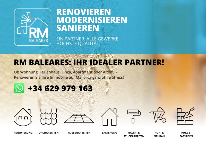 Renovierung, Sanierung und Modernisierung von Häusern & Wohnungen auf Mallorca