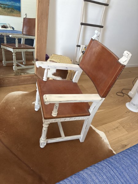 Restaurierter Stuhl