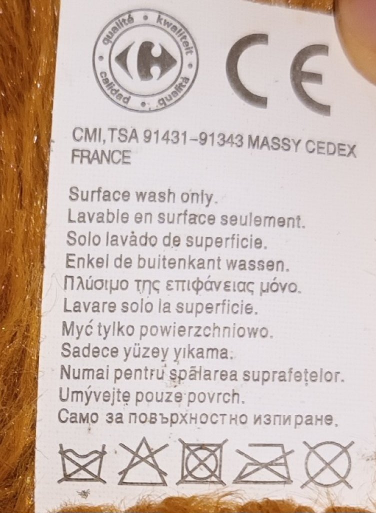 Riesen-Teddy, XXL-Plüschteddy mit Baby-Teddy im Arm.Made in France