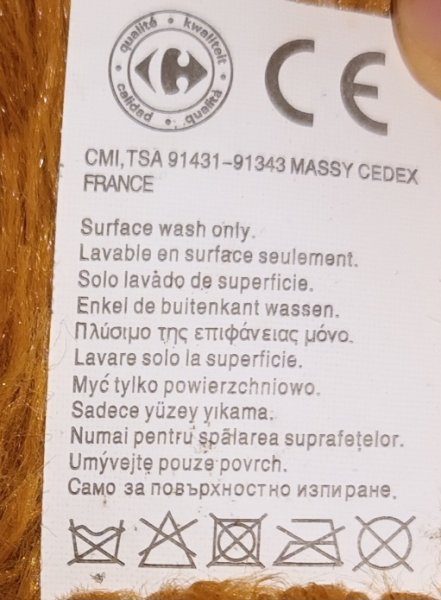 Riesen-Teddy, XXL-Plüschteddy mit Baby-Teddy im Arm.Made in France
