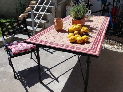 Riesiger marokkanischer Mosaiktisch Terrasse, Patio, Garten, Tisch Gastro Finca