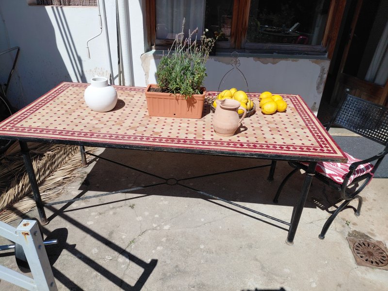 Riesiger marokkanischer Mosaiktisch Terrasse, Patio, Garten, Tisch Gastro Finca