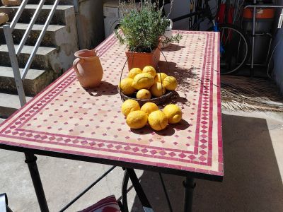 Riesiger marokkanischer Mosaiktisch Terrasse, Patio, Garten, Tisch Gastro Finca