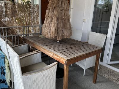 !! Robuster Schirmständer mit Ibiza Schirm !!