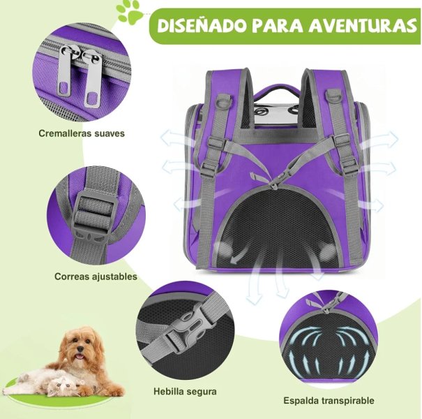 Mochila para perros pequeños o gatos