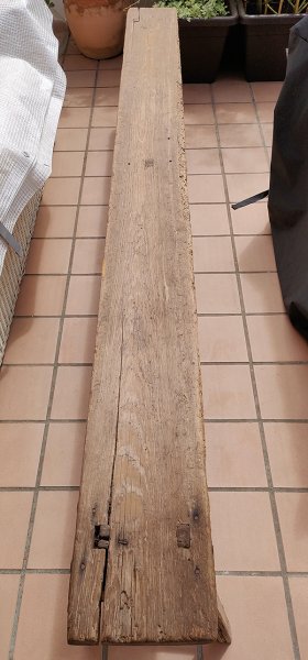 Rustikale Holzbank 250 x 22 x 42 (h) cm aus Mallorca payés Echtholz