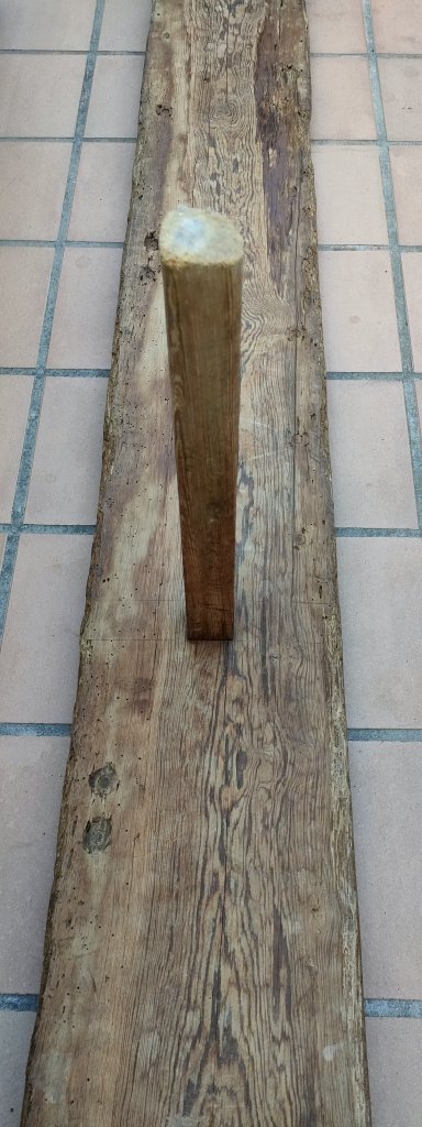 Rustikale Holzbank 250 x 22 x 42 (h) cm aus Mallorca payés Echtholz