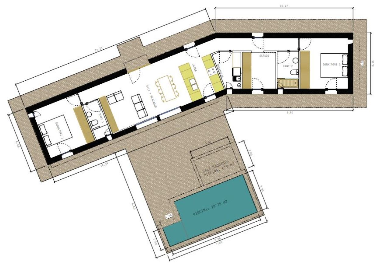 Rustic land with basic project and permit in process in Son Valls, Felanitx.