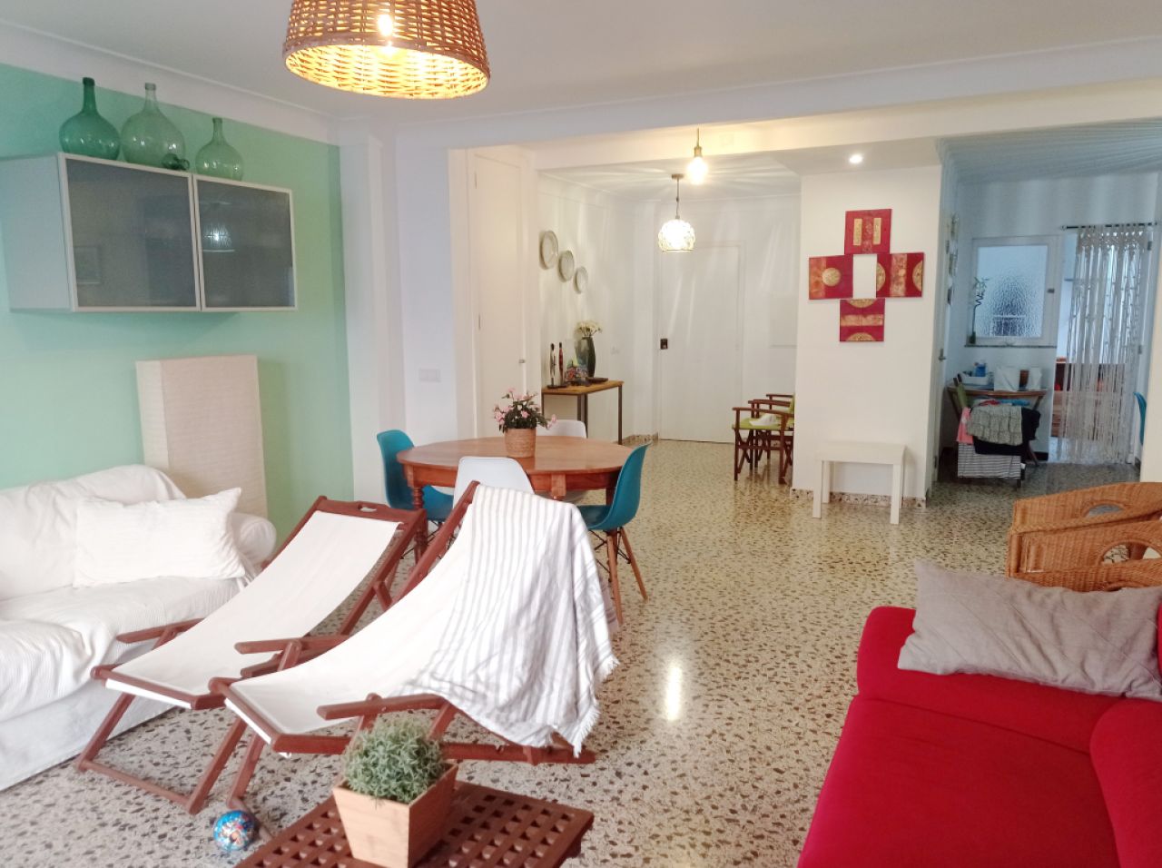 TEMPORADA: Apartamento en 1. Línea de la costa de Sa Ràpita -- AP 394 T