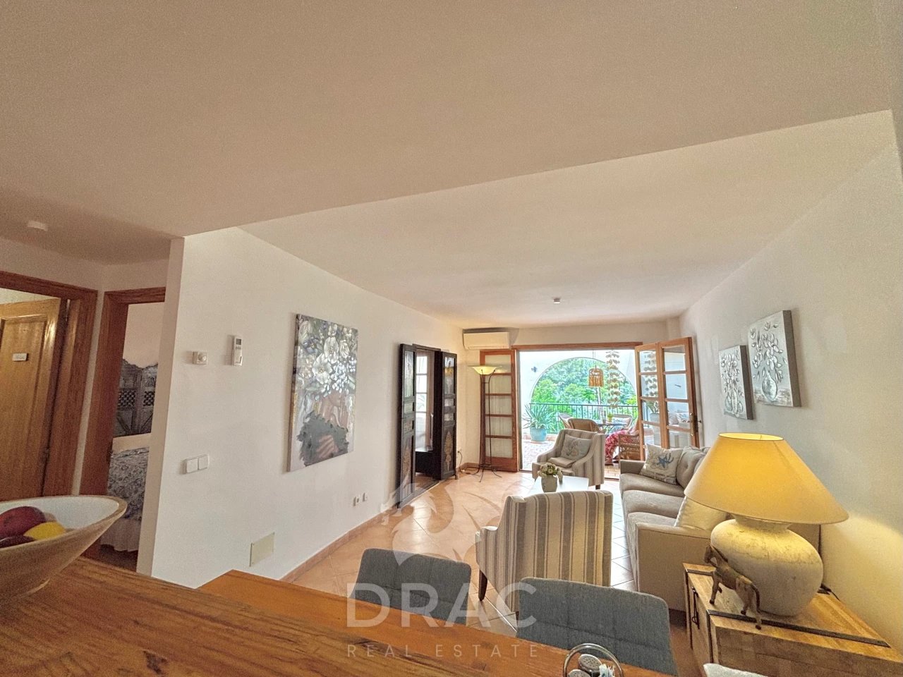 Saison: Modernes Apartment mit Fussbodenheizung in 1. Linie des Hafens von C Figuera-Santanyi- AP 30