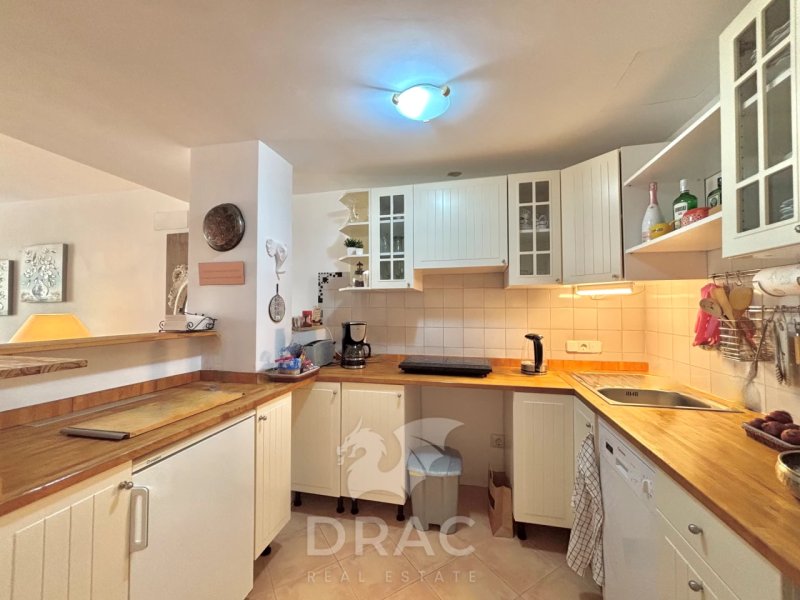 Saison: Modernes Apartment mit Fussbodenheizung in 1. Linie des Hafens von C Figuera-Santanyi- AP 30