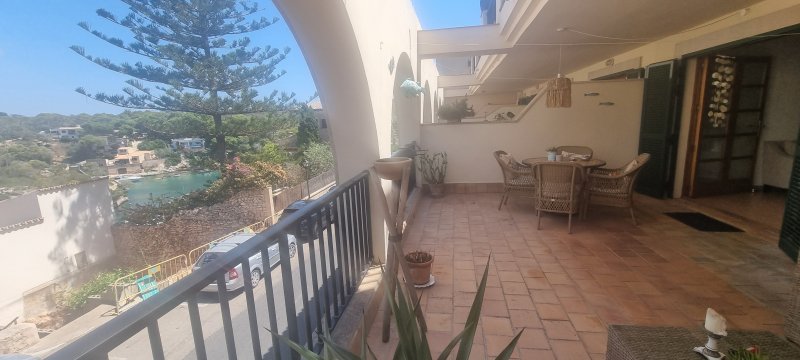 Saison: Modernes Apartment mit Fussbodenheizung in 1. Linie des Hafens von C Figuera-Santanyi- AP 30