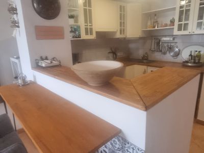 Saison: Modernes Apartment mit Fussbodenheizung in 1. Linie des Hafens von C Figuera-Santanyi- AP 30