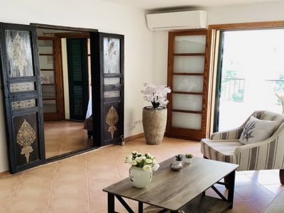 Saison: Modernes Apartment mit Fussbodenheizung in 1. Linie des Hafens von C Figuera-Santanyi- AP 30