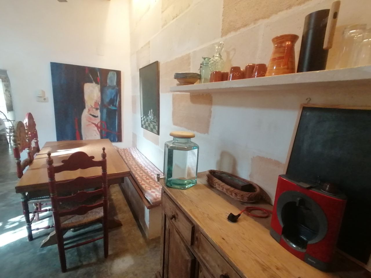 Season: Ground-floor apartment with oil central heating, terrace in the countryside near Cas Concos -- AP 62 T