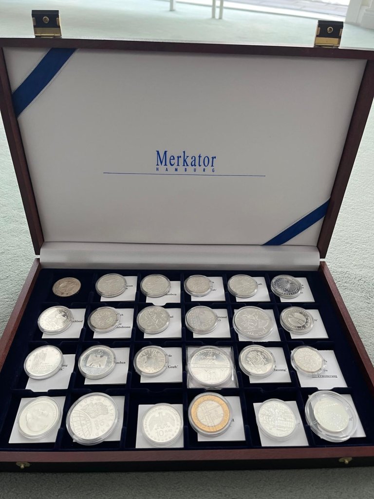 Sammlung Silbermünzen 79 Stück