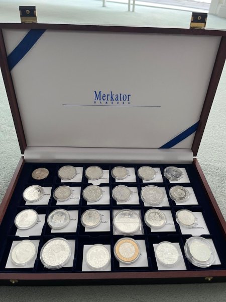 Sammlung Silbermünzen 79 Stück