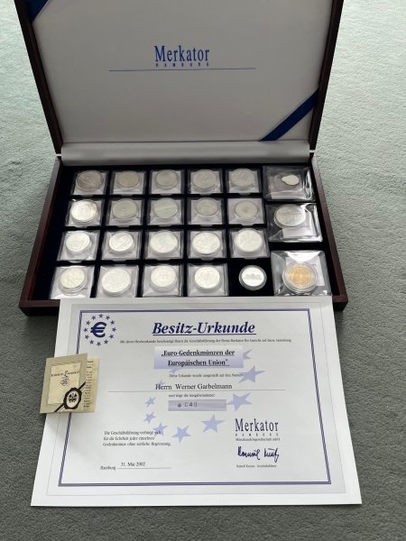 Sammlung Silbermünzen 79 Stück