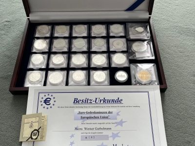Sammlung Silbermünzen 79 Stück
