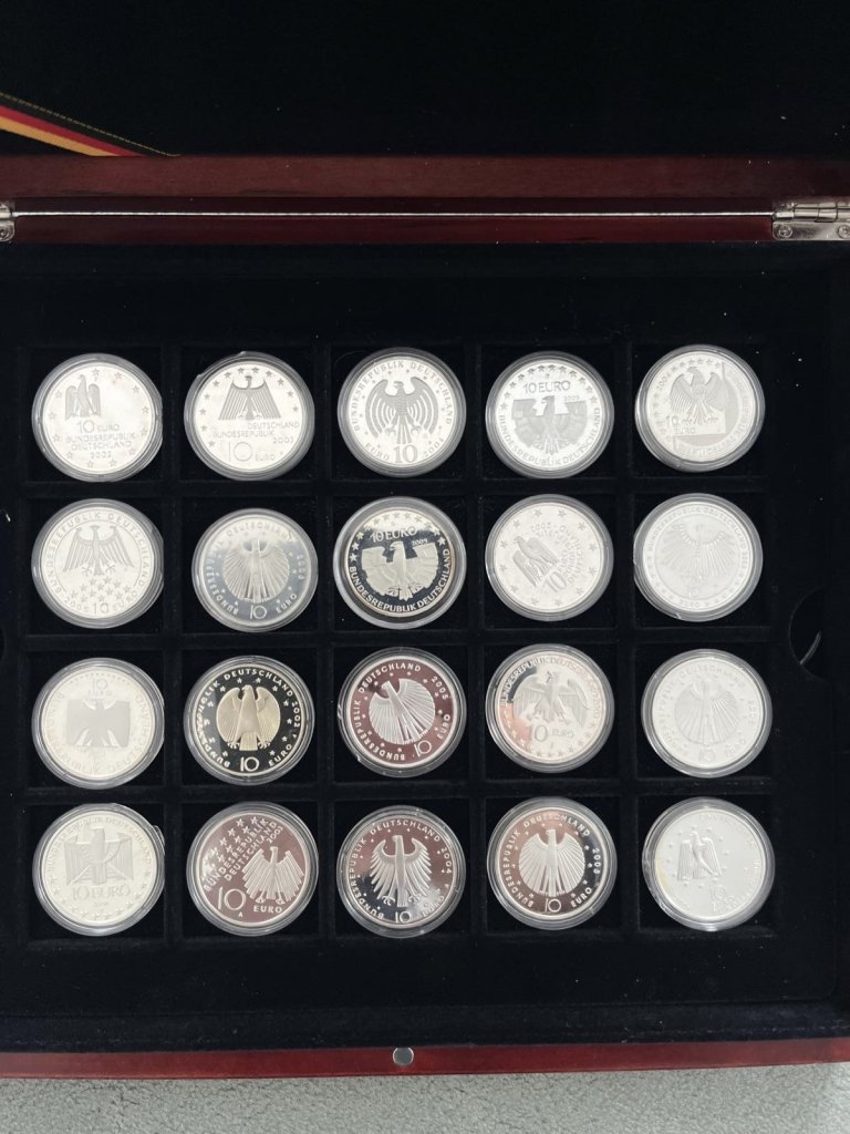 Sammlung Silbermünzen 79 Stück