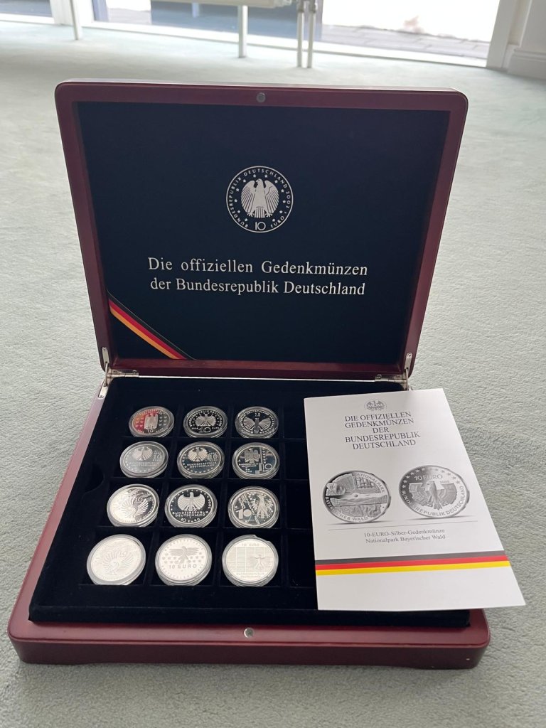 Sammlung Silbermünzen 79 Stück