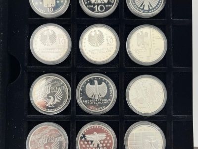 Sammlung Silbermünzen 79 Stück