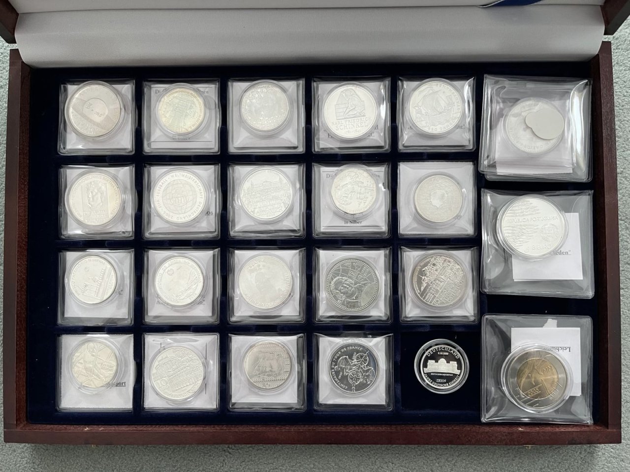 Sammlung Silbermünzen 79 Stück