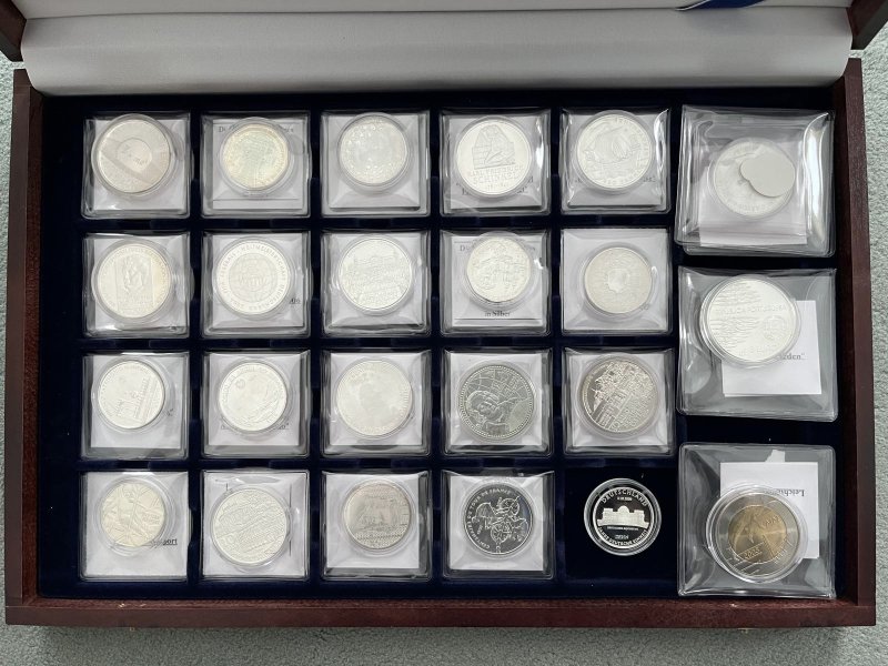 Sammlung Silbermünzen 79 Stück