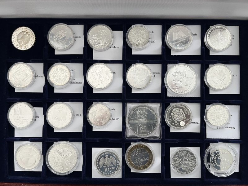 Sammlung Silbermünzen 79 Stück