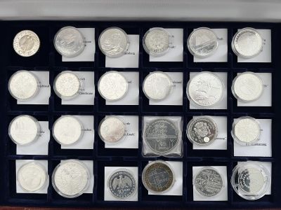 Sammlung Silbermünzen 79 Stück