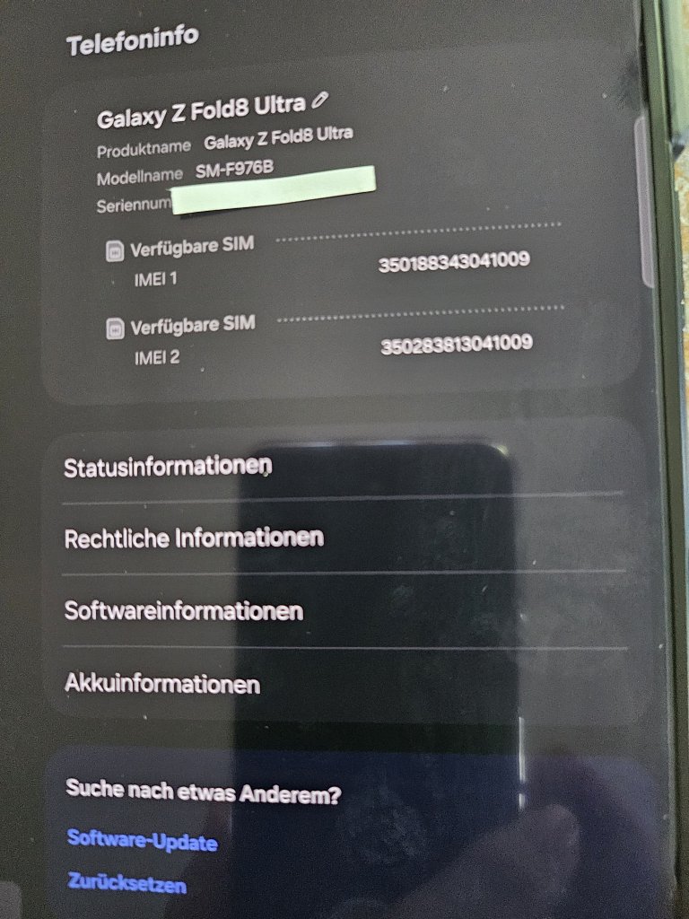 Samsung Galaxy Z Fold 8 Ultra, 16 GB RAM, 1TB Almacenamiento, Solo 1 Ciclo de Carga