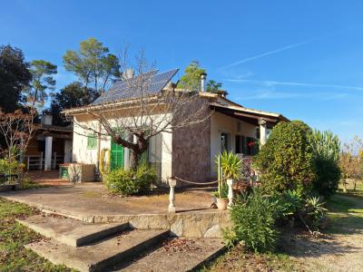 SANT JOAN (CENTRE OF THE ISLAND): Charming finca with pool, private well, guest apartment and 82 m² shed