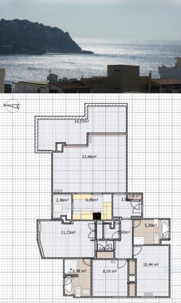 Santa Ponsa, gepflegte 115 m2 ,3 Schlafzimmer, 2 Badezimmer, Eckwohnung, Meerblick