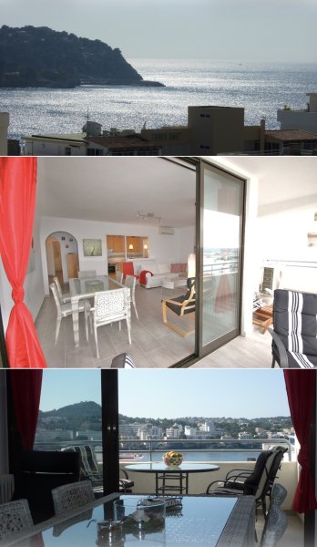 Santa Ponsa, gepflegte 115 m2 ,3 Schlafzimmer, 2 Badezimmer, Eckwohnung, Meerblick