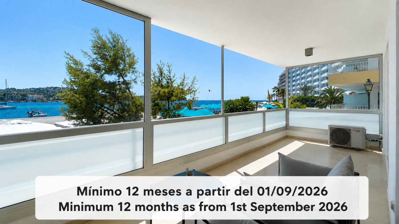 SANTA PONSA in 1. Meereslinie: Komplett renovierte, möblierte 3 SZ-Wohnung zur Langzeitvermietung