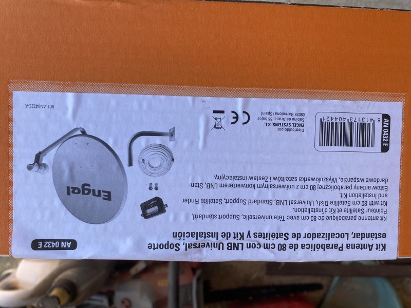 Sat-schüssel (Parabolantenne) neu, 80 cm zu verkaufen