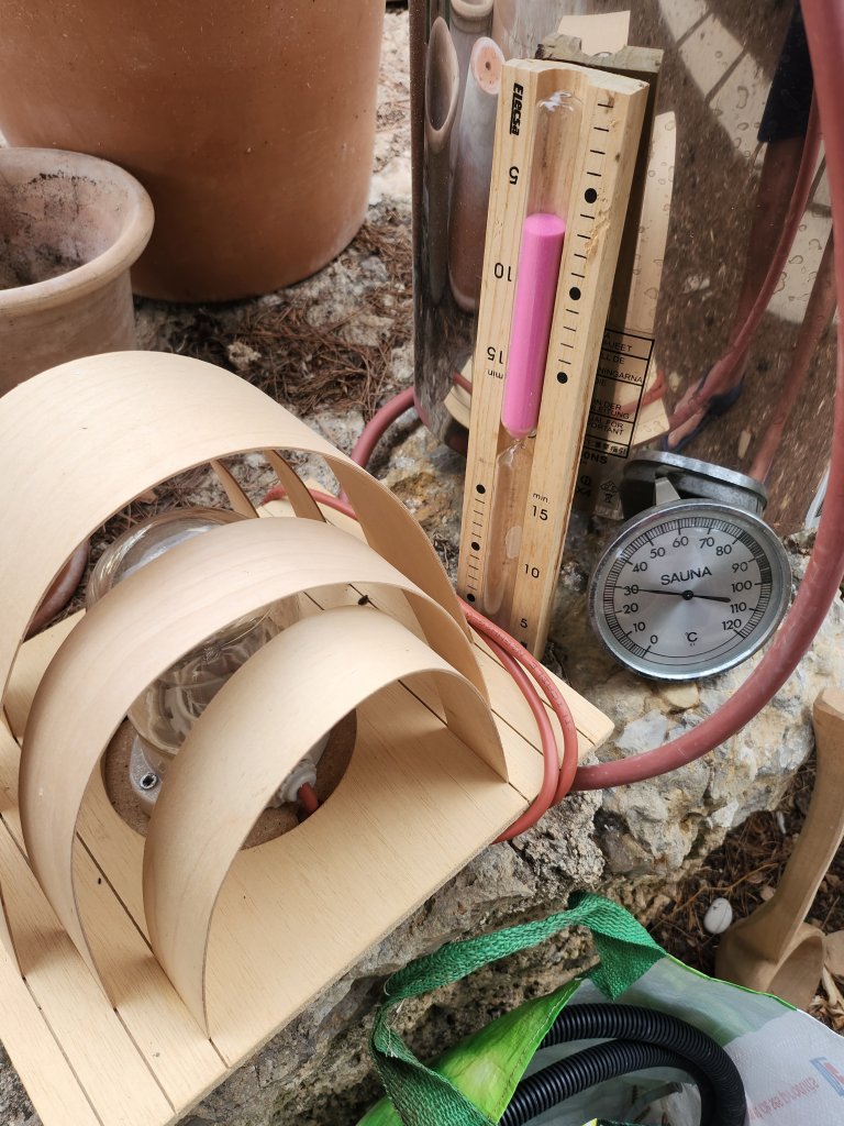 Estufa de sauna con control, etc., etc.