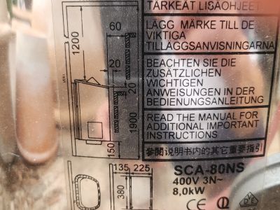 Estufa de sauna con control, etc., etc.
