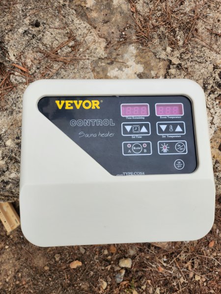 Estufa de sauna con control, etc., etc.