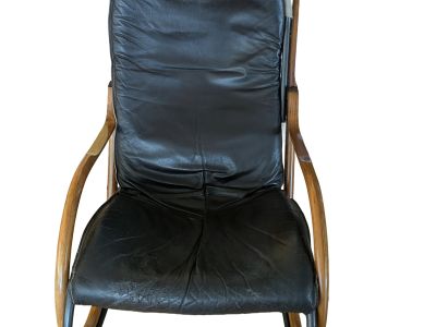 Mecedora Paul Tuttle para Strässle International (1972) - Mediados de Siglo