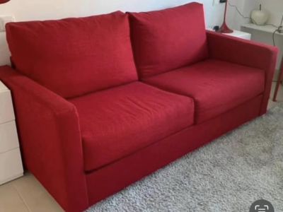 Schlafsofa der Marke La Forma dunkelrot,  Bett, Couch, Kleiderschrank,
